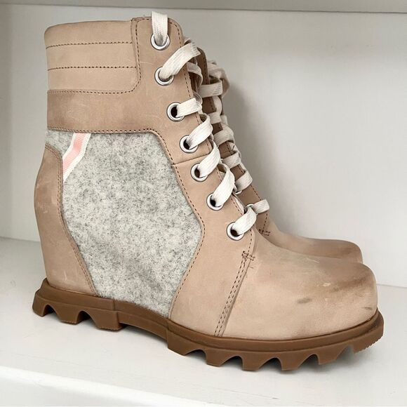 Sorel Shoes - SOREL Women's Joan of Arctic Wedge II Lexie Boot Waterproof Leather Wedge 9.5